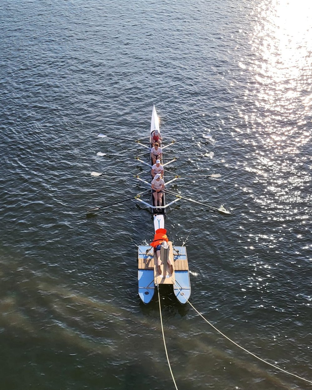 Heidelberg Vierer am Start
